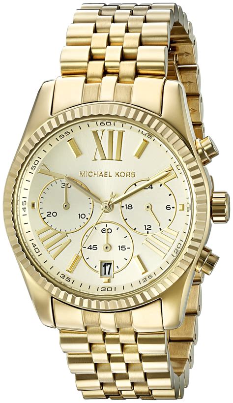 michael kors lexington watch women|oversized lexington gold tone watch.